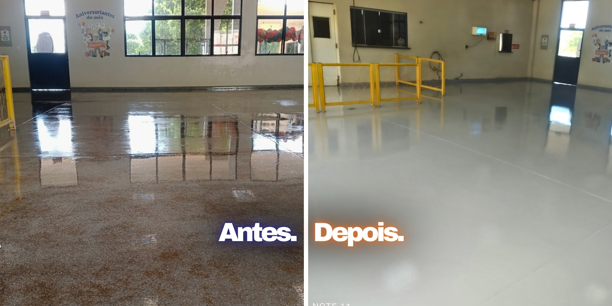 Piso Restaurado e revestido