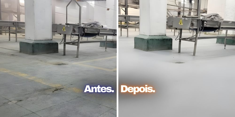 Piso Restaurado e revestido